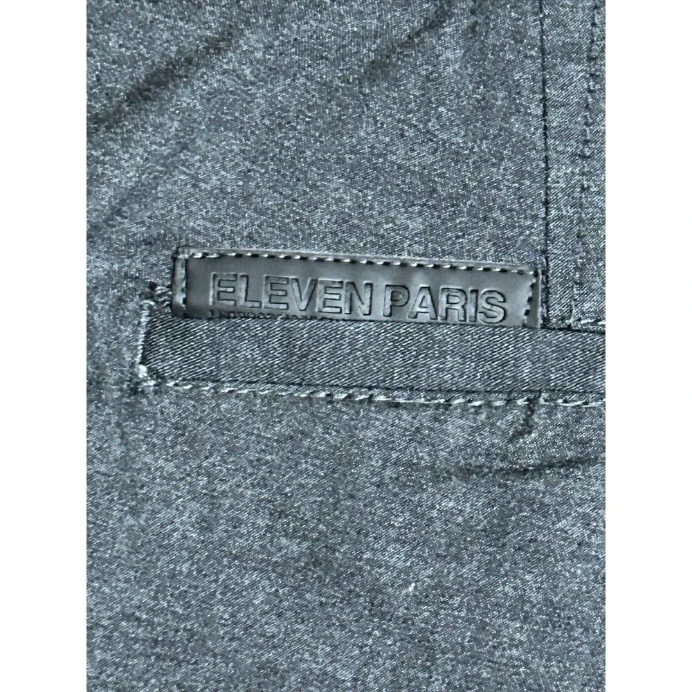 Eleven Paris Men's Charcoal Gray Chinos